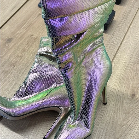 Nine West Iridescent Heeled Boots - Picture 8 of 9
